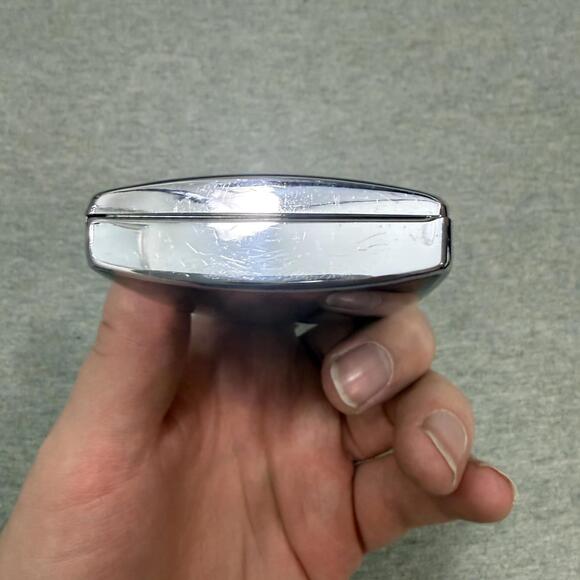 Vintage Ronson Pal Cigarette Case & Lighter Combo Black Purple Flowers Design - Picture 13 of 13